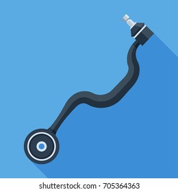 Vector car suspension arm icon. Colorful car parts flat illustration