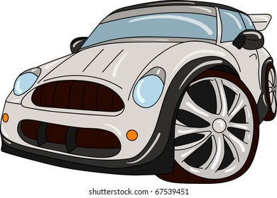 vector  - car tuning isolated on background