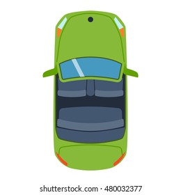 Vector car vehicle icon top view