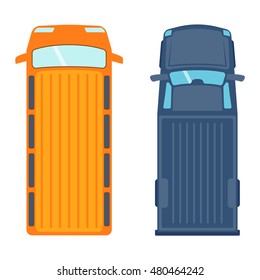 Vector car vehicle icon top view