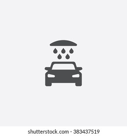 Vector Car Wash Icon.