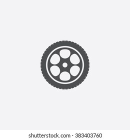 Vector car wheel Icon