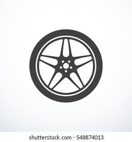 Vector car wheel icon