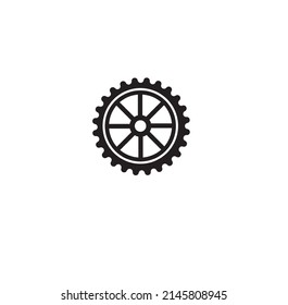 Logotipo o ilustración de la rueda del vehículo de vectores o imagen de clip