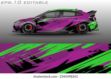 vector car wrap abstract racing graphic background for vinyl wrap and stickers	