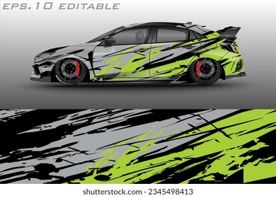 envoltura vectorial de coches fondo gráfico de carreras abstracto para envolturas y pegatinas de vinilo	