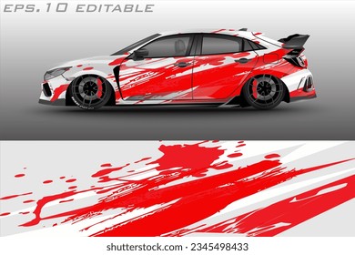 vector car wrap abstract racing graphic background for vinyl wrap and stickers	