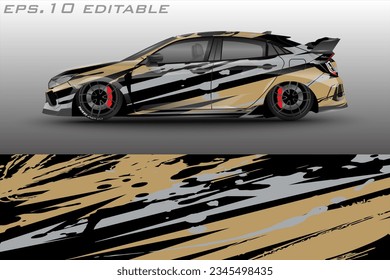 vector car wrap abstract racing graphic background for vinyl wrap and stickers	