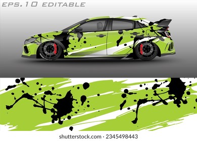 envoltura vectorial de coches fondo gráfico de carreras abstracto para envolturas y pegatinas de vinilo	