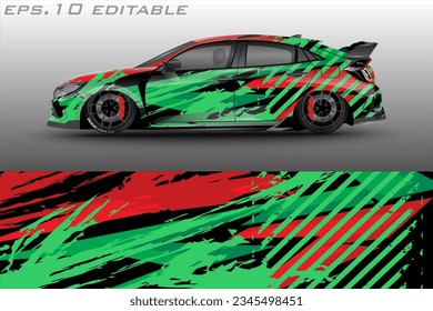 vector car wrap abstract racing graphic background for vinyl wrap and stickers	