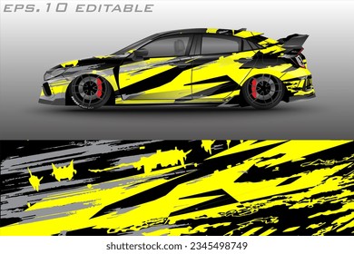 vector car wrap abstract racing graphic background for vinyl wrap and stickers	