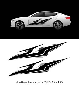 vector car wrap background sticker decal. car body stickers