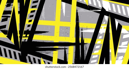 Vector car wrap design. Cool abstract line racing texture background, eps 10.