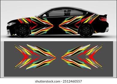 vector car wrap design with unique and cool line patterns, my own work, not AI generated