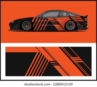 Vector Car Wrap design for vehicle vinyl branding