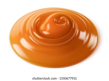 Vector caramel on white background