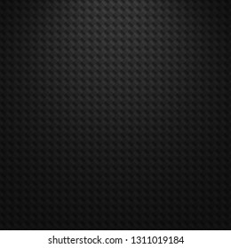 Vector carbon fiber texture. Dark background with lighting.
