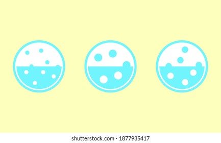 Vector Carbonated Bubbles Icons Image