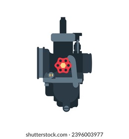 Vector carburetor for motorcycle engine, Engine Part ,graphic resource.