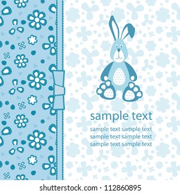 Vector card for baby boy