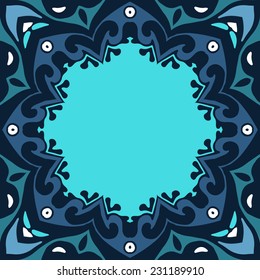 Vector card with beautiful ornament