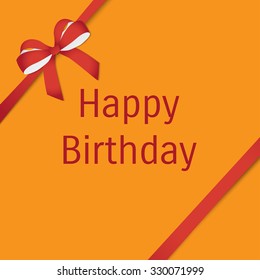 Vector card for birthday illustration. Eps 10