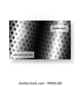 Vector card in black and white