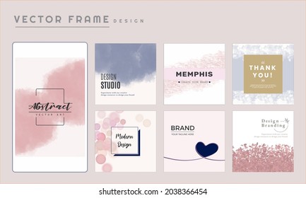 vector card brand template design