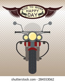 Vector card. Castomer rider on the third Monday of June.
