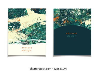 Vector card collection with abstract design. Grunge, vintage patterns for posters, greeting cards, flyers, web designs. Anniversary, holiday, wedding, business, birthday, party invitations.