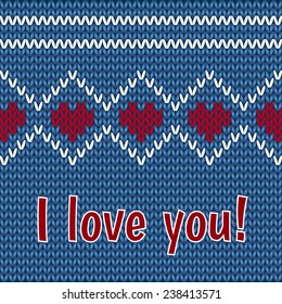 vector card - congratulations on Valentine's Day on a black background