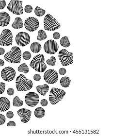 Vector card design. Decorative invitation.