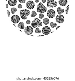 Vector card design. Decorative invitation.