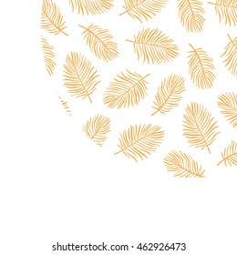 Vector card design. Decorative invitation. Autumn background.