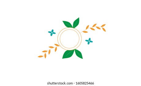 Vector card design with Succulent flower plant, with ellipse tools. 