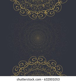 Vector card design template with ornaments.