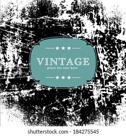 Vector card design with vintage background.