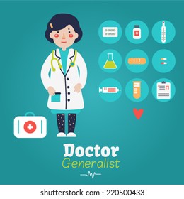 Vector card - Doctor 