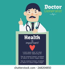 Vector card - Doctor