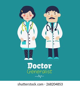 Vector card - Doctors