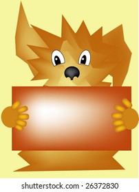 vector card  dod with letter  and space or tex on.