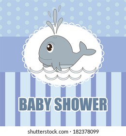 Vector card with dolphin. Elegant gift card.