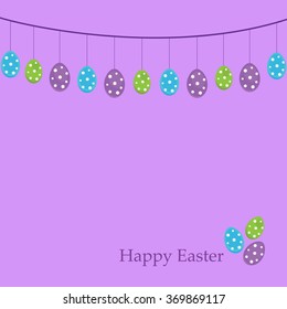 Vector card with a festive theme to celebrate the feast of Easter. There's space for photo or text.