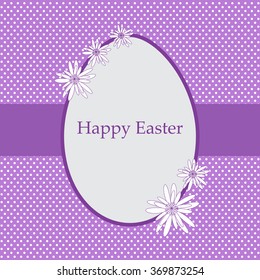 Vector card with a festive theme to celebrate the feast of Easter. There's space for photo or text.