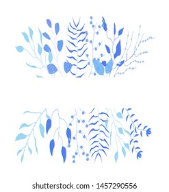 Vector card with flowers,leaves. Botanic  Design for banner, wedding, poster, invitation, cover, placard, brochure, header.