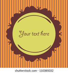 Vector card with frame
