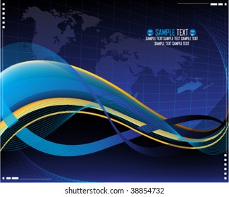 vector card futuristic design