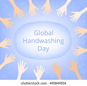 Vector card for Global Handwashing Day
