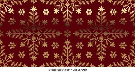 Vector card with gold pattern. Perfect for greetings, invitations and announcements. 