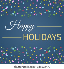Vector card for greetings, celebration, compliments, congratulations